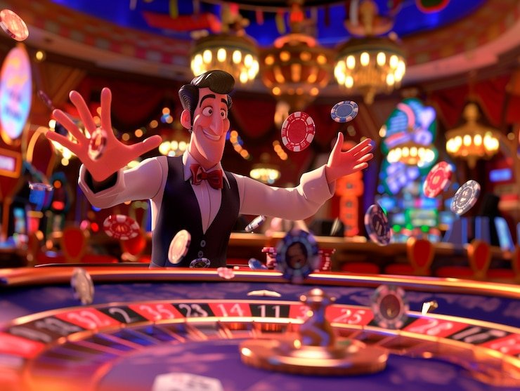 Studio live dealer No Commission Baccarat dengan meja profesional dan dealer berpengalaman di pencet138